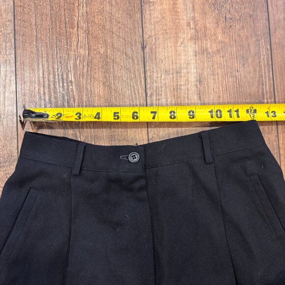 J.CREW VTG Tapered-Leg High Waist 100% Wool Black Pants Womens 8 NWT Made in USA - Picture 6 of 10